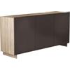 milani home - madia moderna di design tre ante 150x40x76 h