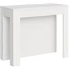 CASAARREDOSTUDIO Consolle Allungabile Cayman Bianco Frassino 4 allunghe cm.62