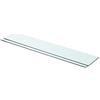 KTHLBRH Scaffale da parete, per camera da letto, soggiorno, camera da letto, bagno, decorazione della cucina, 2 pezzi, vetro trasparente, 80 x 15 cm