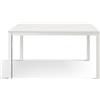 Mar.c.a. Design - Tavolo Allungabile 140/190x80x76 cm - Piano in Nobilitato con Finitura Bianco Frassinato e Base in Metallo - Made in Italy