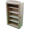 Greca Vetrina in legno. Profondità 15 cm. Dimensioni: 30 x 15 x 54 cm. In legno naturale. Può essere dipinto. Ripiani rimovibili.