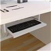 Henor Vassoio Estraibile Porta Tastiera in Legno 55 x 31 x 9 cm per Tavolo sotto scrivania Grigio
