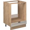 Vicco Mobile per forno da incasso Fame-Line, GrigioBeige, 60 cm senza piano di lavoro, per la combinazione con altri moduli della serie Fame-Line