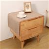Utobanh Piccola tovaglia per comodino, copertura antipolvere per tavolo, decorazione per la casa, tovaglia in tessuto, per comodino, tovaglia, centrini per arredamento (40,6 x 89,6 cm), caffè chiaro