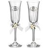 VALENTI & CO. Coppia Flutes con placca 25°