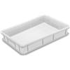 COSE DA CASA Cassetta Porta Impasti Sovrapponibile 60x40 HDPE Idonea al Contatto Alimentare Vari Colori per Anticontaminazione glutine lattosioallergie (BIANCA 60X40X10)