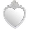 Gicos Specchio a Forma di Cuore da Parete Struttura in plastica Colore Bianco 62 * 51 * 5 cm MOG-800559
