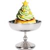 Buachois Coppetta Gelato in Acciaio Inox con Piede Rotondo Ciotola Dessert per Yogurt Snack Frutta Insalata Multiuso per Casa Ristorante e Gelateria Codice (2401-3)