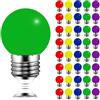 MAYCOLOR Lampadine Colorate E27 3W Equivalenti 30W, 240 Lumen, AC 220-240V, Lucine da Esterno Giardino per Natale Matrimonio Festa Giardino Patio, 40 Pezzi