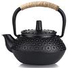 Webao Teiera in ghisa con infusore in acciaio inox, piccolo bollitore giapponese per tè sfuso, nero, 300 ml
