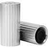 Fabater Saliera, Spargisale per Peperoncini in Acciaio Inossidabile 304, Spargicondimenti Ricaricabili con Fori per Tavolo Decorativo Moderno da Bancone, Campo, Barbecue, 2 Pezzi (SILVER)