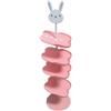 Baoblaze Scarpiera per bambini, organizer per scarpe, porta scarpe per bambini con cartoni animati, scaffale portaoggetti in piedi per armadietto, ingresso, ROSA