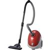 Samsung Aspirapolvere a sacco VCC52U6V3R/BOL, 750 W, 2,5 l, 34 kWh/anno, 80 dB, avvolgimento cavo automatico, fissaggio spazi ristretti, cavo 6 m, rosso