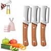 Knubbuf Multifunctional Vegetable Peeler, Stainless Steel 2-in-1 Multifunctional Fruit Peeler with Bottle Opener, Sharp Blade Kitchen Tool For Potato, Carrot, Apple & Orange, Ergonomic Easy Peelers (3Pcs)