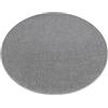 rugsx ETON PLUS Tappeto rotondo - Monocolore e liscio in Grigio chiaro - Morbido e moderno per soggiorno e camera da letto - cerchio 150 cm