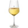 AMAVEL Calice da Vino Bianco in Vetro con Incisione Personalizzata con Nome e Data, Motivo Corona, Bicchiere da Collezione, Idea Regalo di Compleanno o Natale