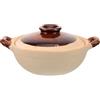 MOLUCKFU Pentola in Terracotta da 500ml con Doppio Manico per Cottura | Resistente al Calore, Difficile da Rompere, per Porridge, Zuppe, Stufati e Altre Preparazioni Domestiche