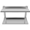 HUOLE Scaffale da parete in acciaio inox a 2 ripiani per ristorante, bar, casa, cucina, lavanderia e garage-Mensola in Acciaio Inox-80 * 30 * 57 cm-acciaio inossidabile-80 * 30 * 57 cm-acciaio inossidabile