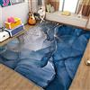 Generic Tappeto Salotto Moderno 180 x 240cm marmo blu Tappeto per Camera da Letto Adolescenti Bambini Soggiorno Tappeto Flanella Decorazione Carpets Lavabile Antiscivolo Morbido Tappetino