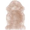 IlGruppone Tappeto in Finta Pelliccia Sintetica Di Agnello Pecora A Pelo Lungo Decorativo Super Morbido 60 x 90 Cm - Rosa
