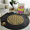 YOUOUSI Tappeto Meditazione Sette Vene Fiore della Vita adatto per soggiorno, camera da letto, tappeto decorativo sul comodino, tappetino, tappetino da gioco per bambini