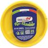 TEKHOME PIATTI PLASTICA 22cm iatti plastica colorati lavabili e riutilizzabili Rotondi per Compleanno,Festa, Matrimonio (GIALLO, 150pz)