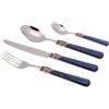 Rivadossi Sandro Servizio Set di Posate 24 Pezzi in Acciaio Inox Rivadossi Sandro Elena Blu