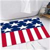 EMFSLA Tappeto Bagno,Tappetino Antiscivolo per Il Bagno,Bandiera americana patriottica,Soffice Tappeto da Bagno in Microfibra,Assorbente,60x90 CM