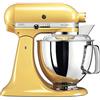 Kitchenaid Planetaria - Artisan - Robot da Cucina con testa inclinabile e 7 accessori - 4.8 L - Impastatrice - Color yellow