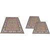 Confezioni Giuliana Tris Tappeti Camera da Letto PALACE Classico Dis 2079 Beige Set 3 Pezzi 70x130 e 55x105