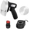 Royal Catering Coltello Elettrico per Kebab Coltello per Gyros RCKK-80WL (3.000 giri/min, 60 kg/h, Funzionamento a batteria)