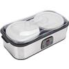VBESTLIFE Yogurt Maker, Tempo Regolabile e Temp Control, Due Contenitori da 1 Quart per Lotti più Grandi, Anche per Marmellata e Gelato (Plug 220v)