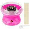 MF artSHOP Macchina per Zucchero Filato Portatile, 500W, Rosa, con Bastoncini e Cucchiaio Dosatore, Feste, Party Compleanno, Portatile, Cotton Candy