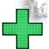 LwiftGal Insegna Croce Per Farmacia Con Catena Metallica Sospesa, Insegna Medica A Led, 3 Modalità Lampeggianti, Risparmio Energetico, Per Clinica, Farmacia, Arredamento Ospedali,Green-30 * 30cm