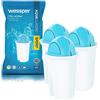 Wessper AquaClassic SPORT Cartucce filtranti per acqua | Sostituzione per cartuccia filtrante Aquaphor Standard, Brita Classic, Dafi Classic | 3 pezzi