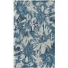 Pierre Tappeti Tappeto moderno floreale astratto FIORI DI LOTO BLU in ciniglia multiuso lavabile antiscivolo cm.175x240