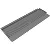 Lioaeust Protezione per bordi del lavello, 50,8 x 10,5 x 6,25 cm, paraschizzi in silicone per lavelli da cucina, vasche da bagno e lavabi (grigio)