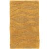 RugVista Breeze, Tappetino da bagno, Moderni, 50 x 80 cm, Rettangolare, Pelo corto, Lavabile in lavatrice, Giallo
