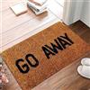 shuaishuaipuzi Zerbino con scritta Go Away, per ingresso e camera da letto, 50 x 81 cm, motivo Halloween