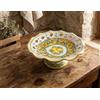 Generico Centrotavola alzata grande in ceramica siciliana giallo e verde di santo stefano di camastra decorata a mano Limoni Art 3