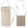 Generico 20 (venti) pezzi Porta bicchiere bicchieri in COTONE 135 gr/m2 colore beige da degustazione da collo 18 x 22 x 10 cm