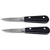 Laguiole Neron Neron Coutellerie Laguiole la Fourmi lama coltello per ostriche in polipropilene, manico nero, lama 6,3 cm, set di 2 di Jean Neron