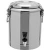 wanwanper Contenitore termico in acciaio inox 20/40 l, dispenser per bevande fredde, secchio isolato, contenitore freddo con coperchio, argento (20 l, con rubinetto)