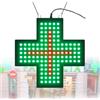 LwiftGal Insegna Farmacia A Croce A Led Con Design A Catena Sospesa, Insegna Al Neon A Led A Croce Per Dispensario, 3 Modalità, 2 Dimensioni, Per Decorazione, Negozio Collettivo, Clinica,E-30 * 30cm