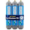 Swan - Bombole CO2 600g per Gasatore - Set Risparmio 3 Pezzi - E290 Alimentare M11x1 - Fino a 120L per Bombola - Compatibile Universale - Certificata TUV