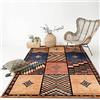 Rururug Rettangolare Tappeto di Design Moderno Pelo Corto Soggiorno Salotto Cameretta Scendiletto Camera da Letto,Patchwork multicolore marrone,Rectangular 120 x 180 cm