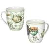 BRANDANI 51833 Mug Wonderland Set 2 pz in porcellana 350 ml