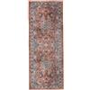 RugVista Galaxy Oriental, Tappeto, Orientali, 80 x 200 cm, Rettangolare, Pelo corto, Soggiorno, Camera da letto, Cucina, Corridoio, Lavabile in lavatrice, Ruggine/Blu