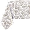Confezioni Giuliana - Tovaglia misto cotone disegno FOGLIE tortora beige Made In Italy - 140x140
