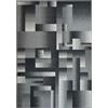 Pierre Tappeti Parure (3 pezzi) di Tappeti moderno quadro contemporaneo DESIGN 4256 GRIGIO tris scendiletto camera da letto matrimoniale
